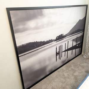 Lot #48 -  HUGE Framed Black and White Landscape Photography