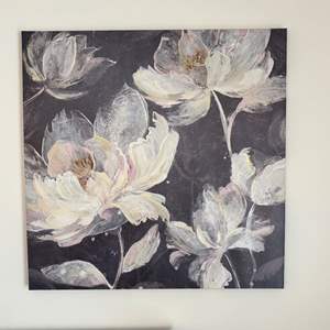 Lot #68 -  Kirkland's Floral Canvas Artwork