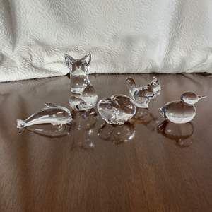 Lot #23 -   Hadeland Glassverk Animal Figures Lot 