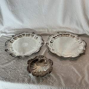 Lot #35 -   Collection of Silver Trays - WS Blackington Silverplate.