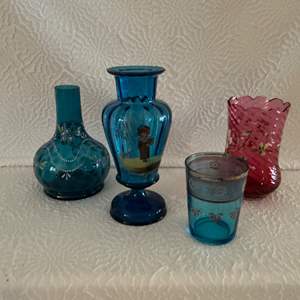 Lot #61 - Beautiful Blown Glass Hand Painted Collection