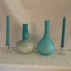 Lot #64 -   Turquoise colored glass collection 