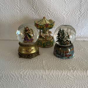 Lot #67 -   Music Box and Snow Globe Collection - Winter/Christmas Theme.