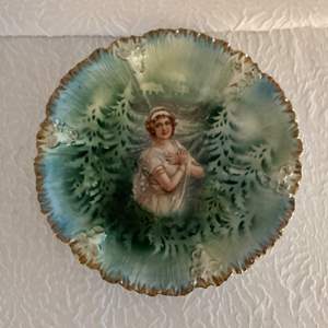 Lot #74 -   Beautiful Prussian Hand Painted Plate - R.S. Germany