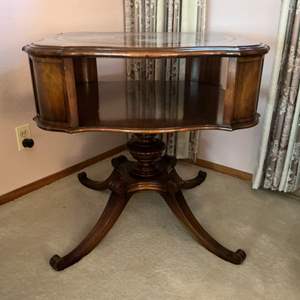 Lot #120 -   Vintage Wood End Table - Traditional Style.