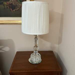 Lot #151 -   Crystal Table Lamp