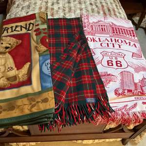 Lot #159 -   Collection of Throw Blankets - Pendleton and Oklahoma City.