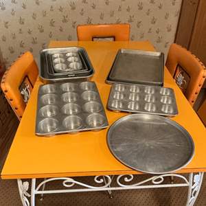 Lot #183 -   Large Collection of Baking Pans and Sheets - Lot 183.