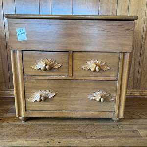 F- Lot #34 - Antique Wood Cabinet