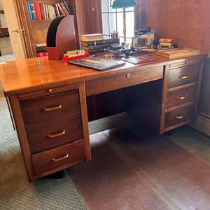 O- Lot #69 - 1960's Law Office Desk