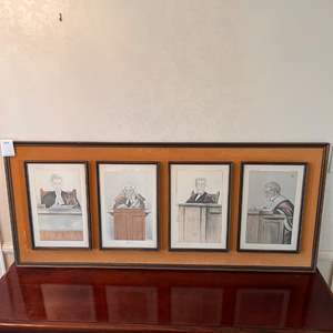 O- Lot #66 -  Vanity Fair Caricatures - Set of Four Judge Figures