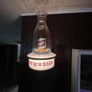 Lot #525 -  Vintage Schlitz Beer Lighted Sign