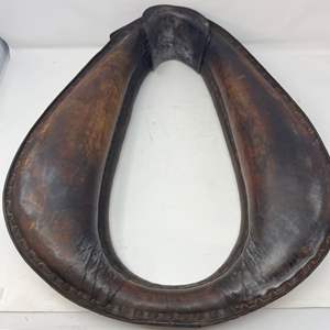 Lot #570 -  Antique Leather Horse Collar - Horse Tack Gear