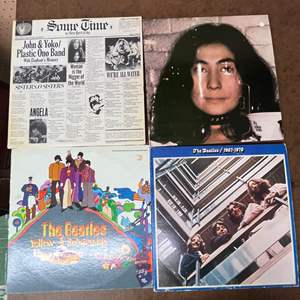 Lot #589 -  Vintage Vinyl Record Album Lot - The Beatles & Yoko Ono Albums. "Some Time in New York"