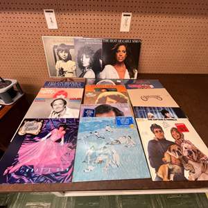 Lot #590 -  Vintage Vinyl Record Collection - Various Artists from the 1970s. Elton John, Carpenters, Barbra Streisand