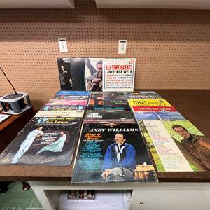 Lot #593 -  Vintage 1960s Vinyl Records Lot - Lawrence Welk, Andy Williams, Jerry Vale & More.