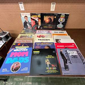 Lot #606 - Vintage Vinyl Records Lot - Roger Williams, George Jones, The New Christy Minstrels & More.