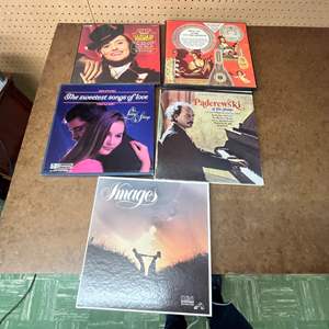 Lot #612 -  Vintage Vinyl Record Lot - LPs from Various Artists - Classical & Easy Listening Multi-Album Box Sets