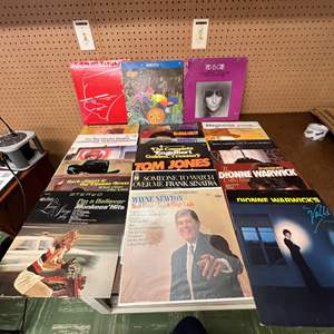 Lot #594 -Vinyl Record Collection -Various Artists from the 1960s and 1970s. The Monkees, Frank Sinatra, Bee Gees, Sonny & Cher