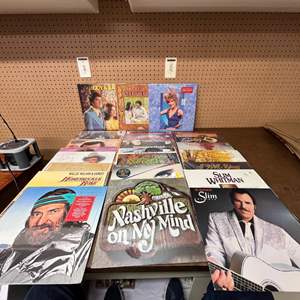 Lot #601 -  Vintage Country Music Vinyl Record Lot - Various Artists: Willie Nelson & More!