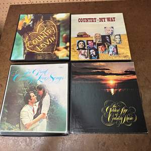 Lot #615 -  Assorted Vinyl Record Album Sets - Country Music. Multi-Album Sets