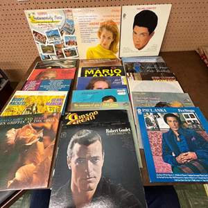 Lot #605 -  Vintage Vinyl Record Lot - Featuring Artists Like Mario Lanza, Bobby Hackett, Paul Anka, Robert Goulet & More