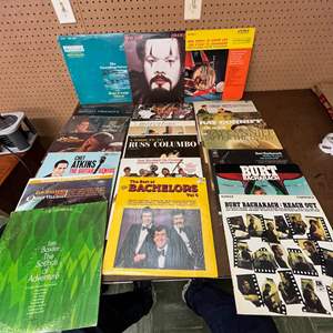 Lot #607 -  Vinyl Record Collection - Various Artists Featuring Burt Bacharach, Russ Columbo, Walter Jackson, and More.