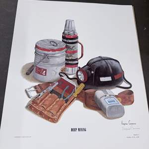 Lot #92  Collector's Print 'Deep Mining' by Virginia Cummins - Limited Edition #274/500