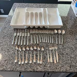 Lot #11 Cambbridge Flatware Set w/ Drawer Organizer