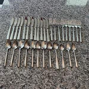 Lot #12 Stainless China Flatware Set