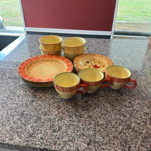 Lot #31 Pfaltzgraff Napoli Hand Painted Dinnerware Set