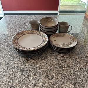 Lot #32 Threshold Vermillion Stoneware Dinnerware Set