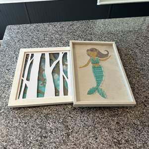 Lot #68 Mermaid & More Framed Wall Art