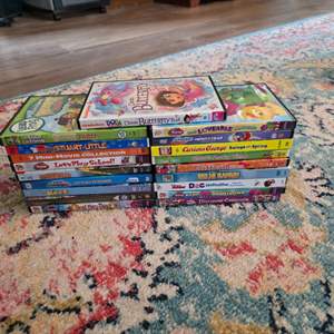 Lot #113 Kids DVDs - Barney, Dora The Explorer, Curious George & More