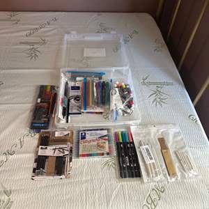 Lot #145 Assortment of Art Supplies