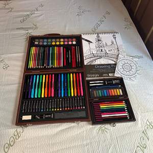 Lot #147 Drawing Pad, Colored Pencils, Paint & More Art Supplies