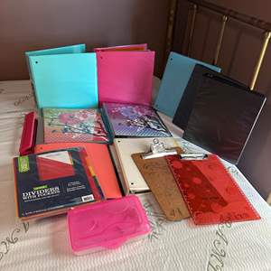 Lot #150 Binders, Dividers, Clip Boards & More