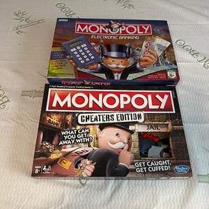 Lot #168 (2) Monopoly Games - Electronic Banking & Chaters Edition