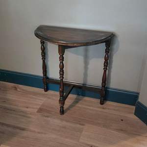 Lot #204 Half Moon 3 Legged Table