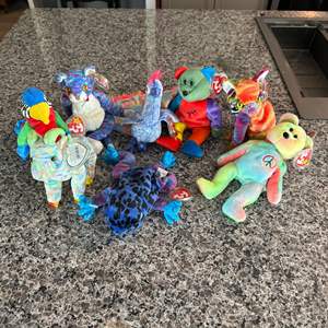 Lot #210 Assorted Ty Beanie Babies - Bears, Birds & More