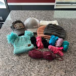 Lot #261 Hats, Gloves, Hoodies & More