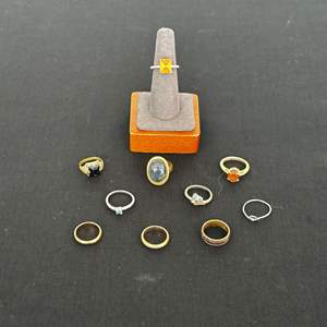 Lot #283 Variety of Fashion Rings - Size 3.75-6.25