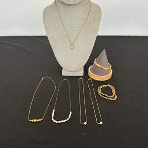 Lot #296 Elegant Assortment of Fashion Necklaces & Bracelets