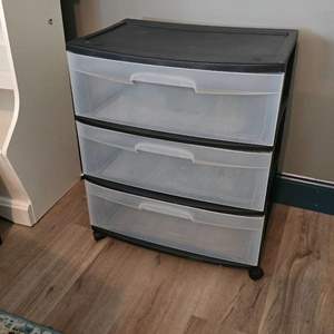 Lot #300 Sterlite 3 Drawer Storage Cart