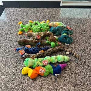 Lot #345 Snakes, Frogs & More Ty Beanie Babies