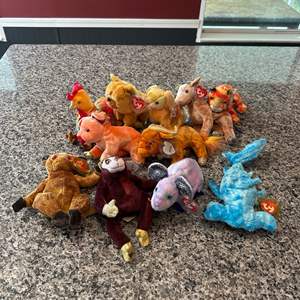 Lot #348 Assorted Zodiac Ty Beanie Babies & More