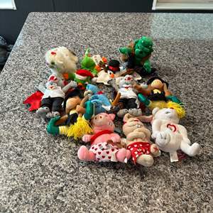 Lot #355 Variety of Meanies Plush Toys