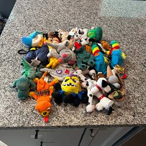 Lot #356 Variety of Meanies Plush Toys