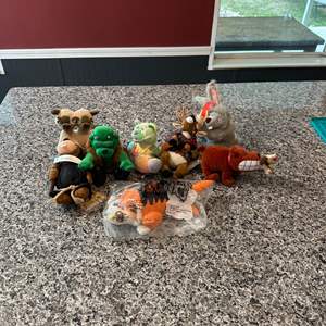 Lot #358 Variety of Meanies Plush Toys