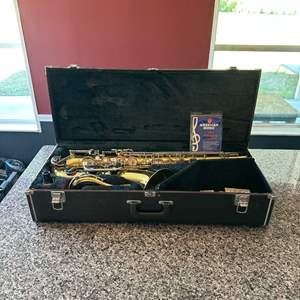 Lot #431 Yamaha Saxophone, Care Kit, Case & More